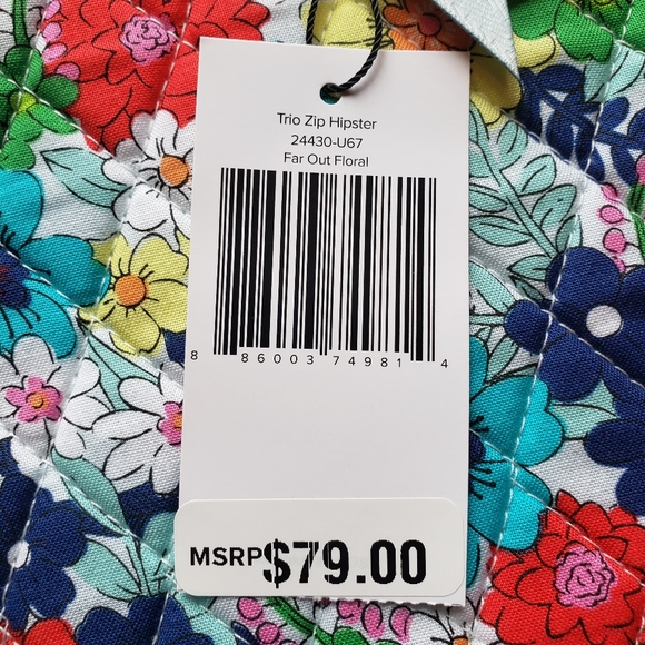 NWT Vera Bradley Trio Zip Hipster - Picture 2 of 7
